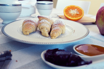 prepare tasty croissants for breakfast