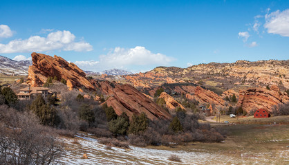 Beautiful rock formation near Chatfield State Park, Colorado