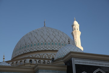 Fototapeta na wymiar Astana, Kazakhstan. View of the Cathedral mosque