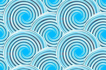 Seamless pattern with spirals