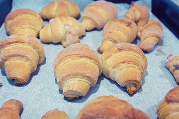 prepare tasty croissants for breakfast
