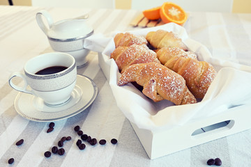 prepare tasty croissants for breakfast