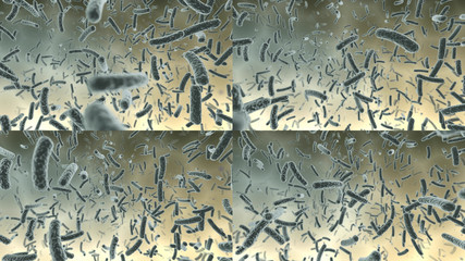 Virus SARS COVID-19 Coronavirus cell bacteria medical biology science 3D illustration.