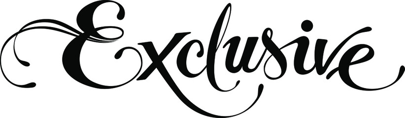 Exclusive - custom calligraphy text