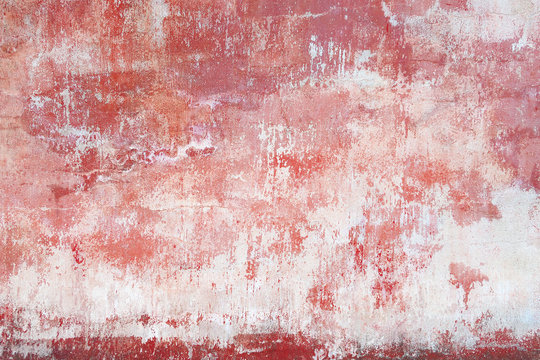 Abstract light background in grunge style. Old red concrete wall