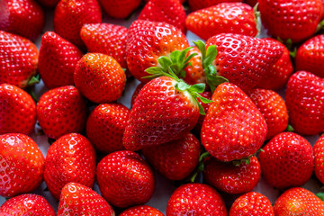 Some fresh strawberries.