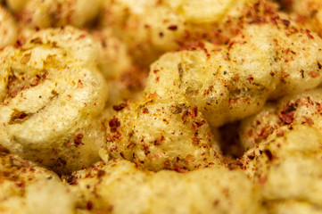 Bran flakes close-up. Closeup