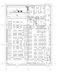 Standard furniture symbols used in architecture plans