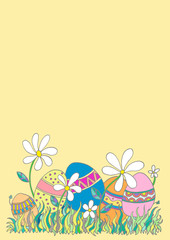Easter drawing decorative illustration