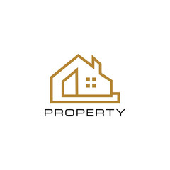Real estate logo design. Modern and elegant style design. Bussines logo design template.