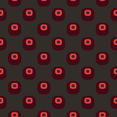 Midcentury geometric retro design. Timeless seamless pattern.