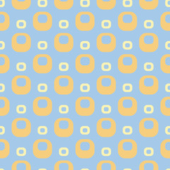 Midcentury geometric retro design. Timeless seamless pattern.