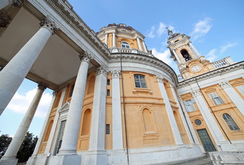 Ancient basilica of SUPERGA near the Italian city of Turin