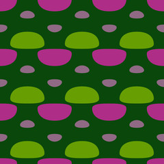 Midcentury geometric retro design. Timeless seamless pattern.