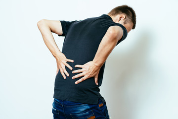 man with backache