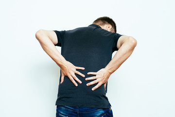 man with backache