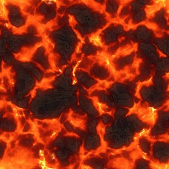 Seamless magma or lava texture, melting flow. Red hot molten lava flow
