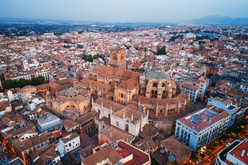 Obraz premium Granada Cathedral aerial view