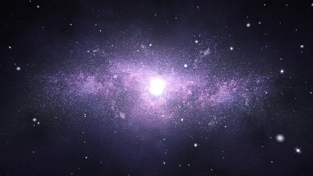 Flying through Orion Space Nebula and Stars Night Sky. Traveling through star fields Particle in space 4K loop Animation. Galaxy, star, night, sky, space, star dust, nebula, planets