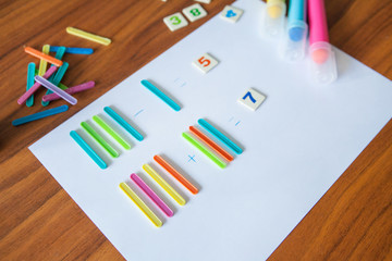 children learning ant home