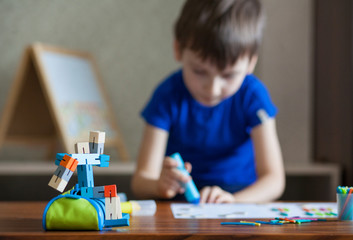 children learning ant home