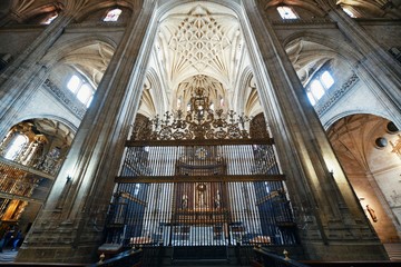 Obraz premium Cathedral of Segovia interior