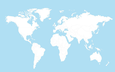 Fototapeta na wymiar Illustration of world map. Travel agency concept