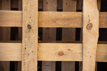 Background from a yellow wooden pallet