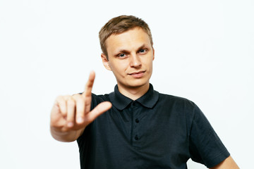 Have an idea, forefinger up