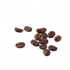 coffee beans on white background