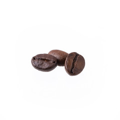 coffee beans on white background