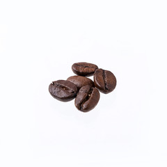 coffee beans on white background