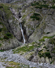 Waterfall near Zelenom Pleso in the High Tatras, Slovakia