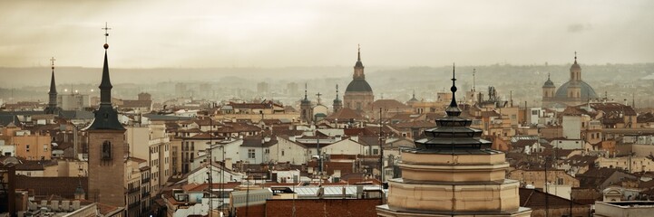 Fototapeta premium Madrid rooftop view