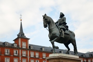 Fototapeta na wymiar Madrid Plaza Mayor