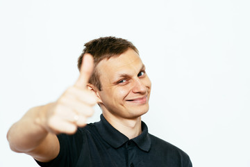 Man Showing Thumb Up