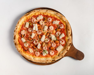 High definition Seafood Pizza 