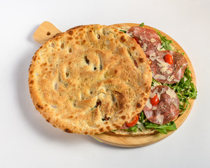 High definition Cheese Pizza with spinach