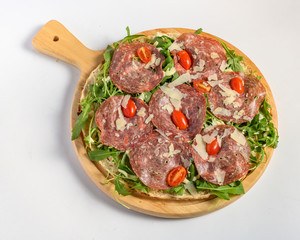 High definition Cheese Pizza with spinach