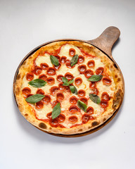 High definition Cheese Pizza with spinach