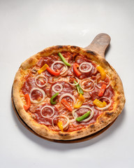 High definition Cheese Pizza with spinach