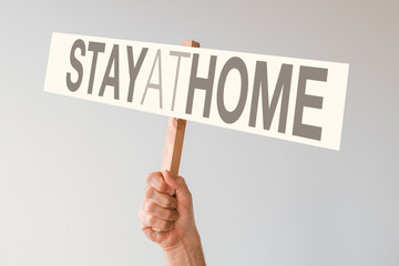 Stay at home concept