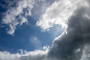 Fototapeta premium Blue sky with clouds