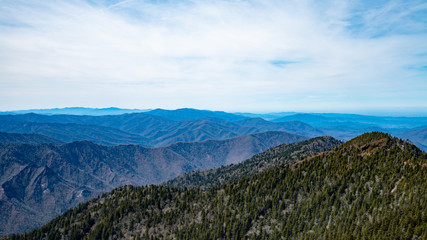 Fototapeta na wymiar Smoky Mountains Summit 