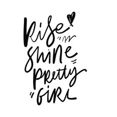 Compliment. Hand lettering quote for card, poster