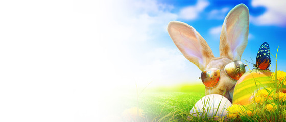 Ostern Kollage mit Osterhase