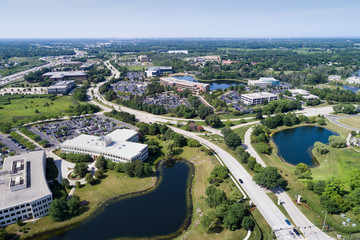 Suburban Office Park Aerial