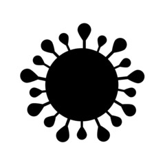 Corona-Virus Symbol, Viruspartikel