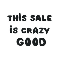 Sale poster. Hand lettering quote. Modern abstract background for your design