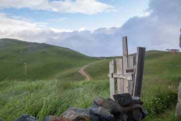 mountain road and landscape black sea (karadeniz) trabzon